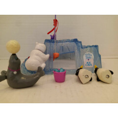 Vintage Kenner~LPS~1993~Polar Pets Ice Cave~Bear Dolphin 2 Penguins~Complete