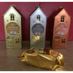 M & S Led Tea Light House with Luxury Gold Tea Bags - 3 colours to choose from