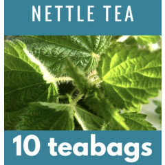 Freshly Ground Nettle Teabags,Herbal, Detox, Shedding, urtica dioica, Natural