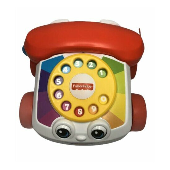 Fisher Price Pull Along Toy Phone With Moving Eyes 2015 {1}