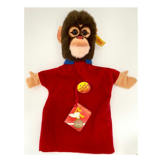 Vintage STEIFF Monkey Chimp Hand Puppet TAGS Austria Chimpanzee Toy RARE {1}